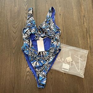 NWT Toluca Nicola Midi One Piece Swimsuit Adonis Size S